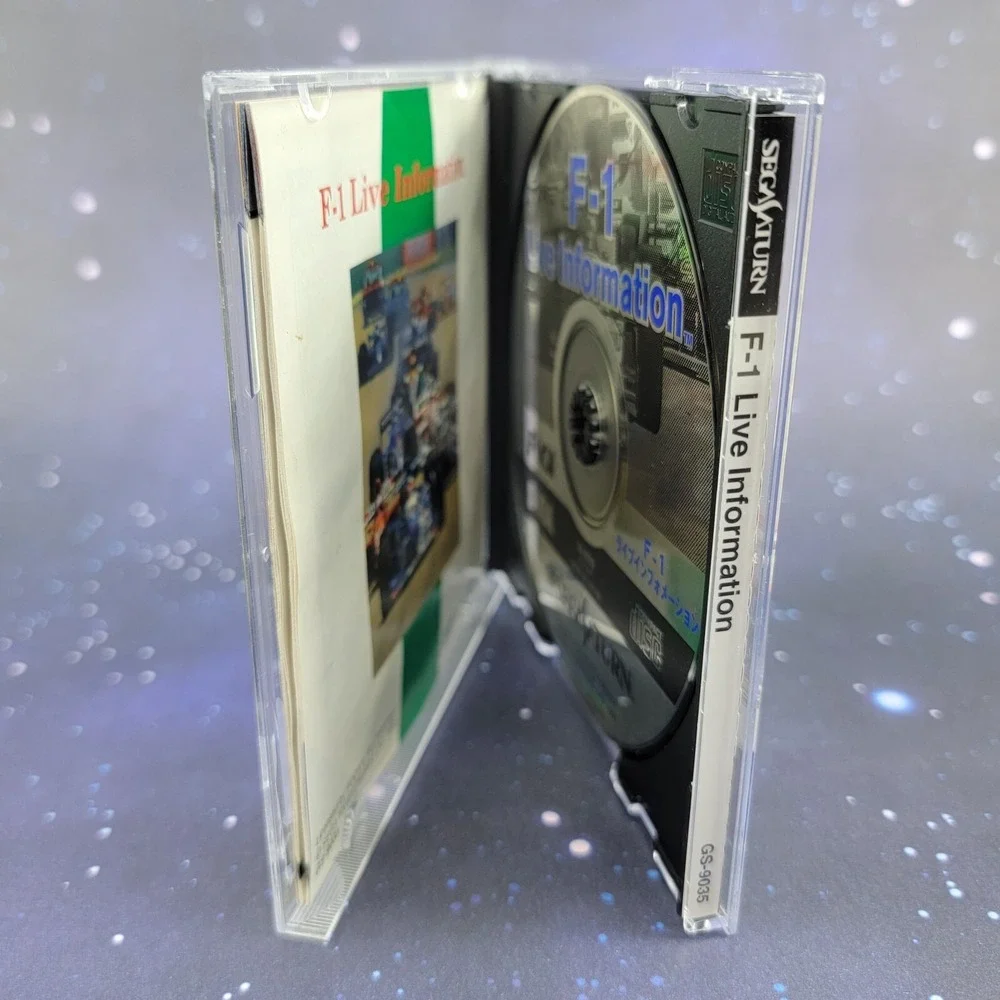 F-1 Live Information (Sega Saturn) JAPANESE Video Game w/ Manual 0590